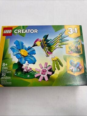 NEW 3 in 1 Lego Colorful Hummingbird Build, In Sealed Box